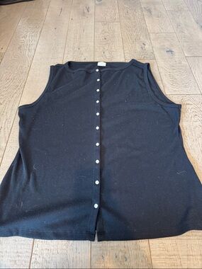 Abercrombie & Fitch Lilac Ribbed Button Tank